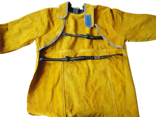 纯牛皮电焊服 反穿皮衣 专业焊工保护围裙 防幅射上身保护服