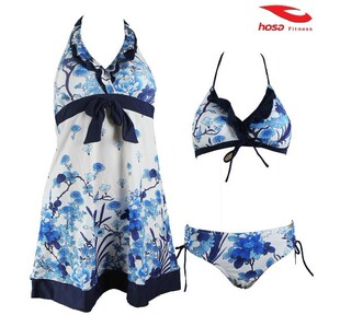 专柜正品 <span class=H>浩沙</span>2012新款<span class=H>浩沙</span>女士三件套裙式分体<span class=H>泳衣</span>泳装112111229