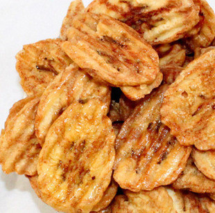  低热量泰国原装进口原料--炭烤香酥香蕉干 酥脆好吃 非油炸