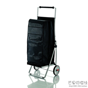 行李车折叠简易便携小拉车拉杆车不锈钢拖车轻