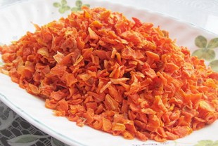  绿色脱水蔬菜天然胡萝卜粒脱水胡萝卜干泡面伴侣250克3-5斤起包邮