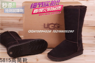特价顶级 正品UGG5815雪地靴 女款高筒平底靴 UGG雪地靴羊皮羊毛