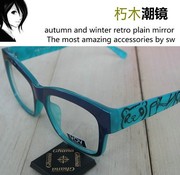 日本tr90超轻黑框眼镜框个性装饰平光镜近视眼睛可配护目镜眼镜架