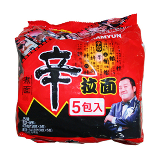  【天猫超市】农心 香菇牛肉拉面五连包方便面 120g*5包/组