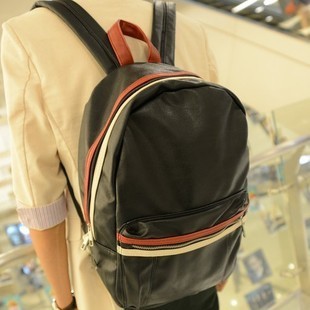  韩版新款双肩包学院风帆布铆钉男女双肩背包潮旅行包学生书包