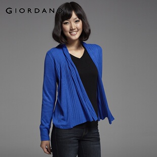 40 percent wild Giordano ladies ' simple wool dress coat 01360010