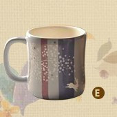 2011星巴克Starbucks中秋12OZ蓝色兔悦情迷马克杯 限量版
