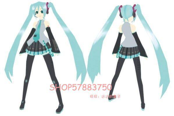 远远3D纸模型DIY 动漫美少女初音 卡通纸模型 纸模图纸