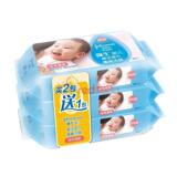 强生婴儿清爽洁肤湿巾80片*3