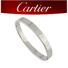 Luo contra los modelos con una verdadera calidad de pulseras de Cartier Cartier plata titanio pulsera para hombre y mujer