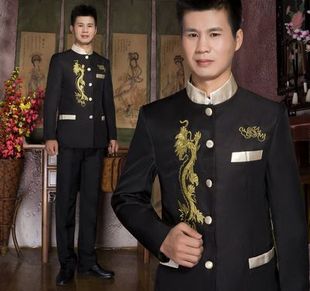 影楼男装演出合唱服主持服中山装中华立领民国