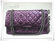 香港直发CHANEL REISSUE系列绚丽紫色犰纹皮2.55