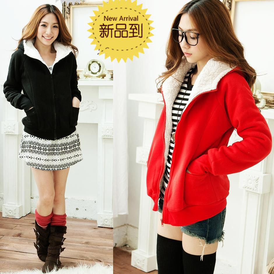 2013森马女装秋冬装<em>外套</em>休闲韩版大码加绒加