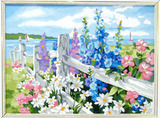 数字油画数画大师★diy数字油画★数字油画油布★花海