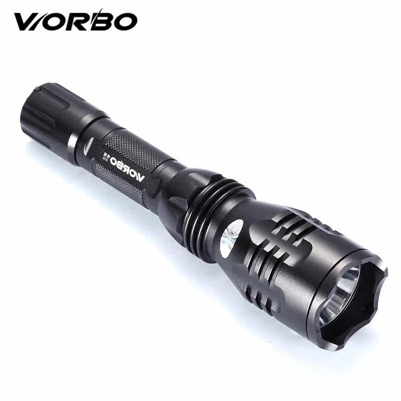 远射王/正品Worbo/惟博A15军用防水强光手电筒充电套装