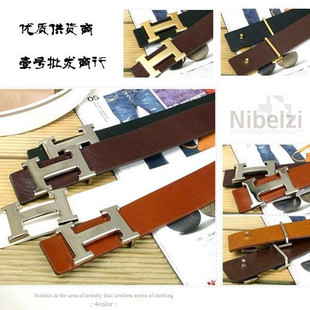 [41P]Hermes/爱马仕皮带 男女通用多色简单款百搭腰带 H扣皮带