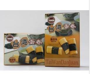  台湾进口食品 海龙王蛋卷系列海苔味 精装寿司蛋卷 冲冠特价108克