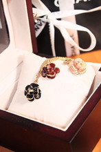 Chanel / small doble-doble collar de C Xiangshan hermosas camelias en flor collar de flores longitud de brote se recomienda los niños