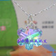 正品Swarovski施华洛世奇雪花小号20mm紫彩光