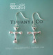 TIFFANY水滴十字架耳环