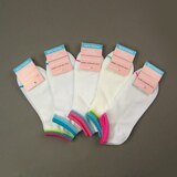 New Feona 白色透气女士袜子 春夏新品精梳棉隐形船袜 五色选062A