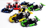 合金跑跑卡丁车模型(大) 精致仿真拉力赛车儿童玩具汽车模型