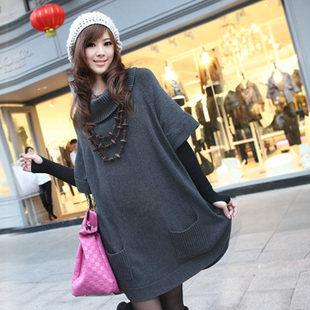 正品实拍-JN118日韩流行宽松<em>休闲高领长款毛</em>