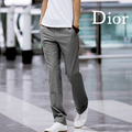  DIOR HOMME 日韩国同步上市 经典灰色丝滑修身小西裤灰色款