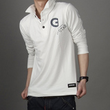 <span class=H>G-STAR</span> T恤 男士T恤 长袖T恤 翻领T恤 时尚全棉T恤 男