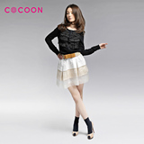 COCOON可可尼2012新品百搭纯色蛋糕裙女款201109008原价898