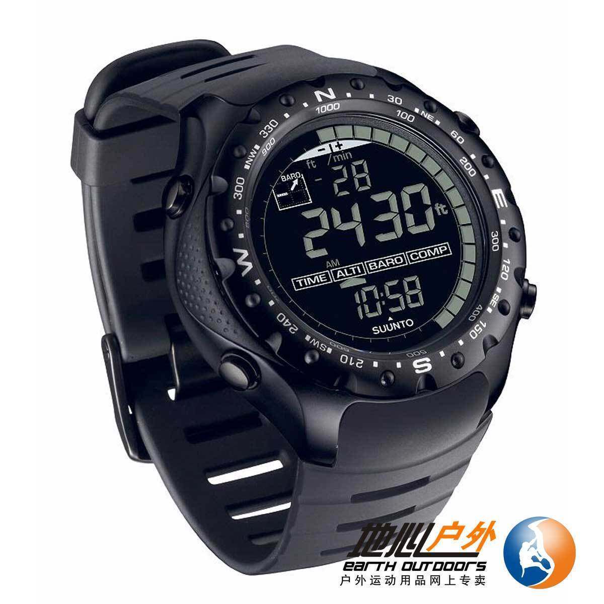 行货颂拓 <span class=H>松拓</span>SUUNTO X-LANDER MILITARY 军版全黑手表  X军 保修