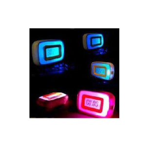  声声变声控七彩水晶万年历