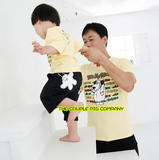 2012 the couple pig亲子裤/母女裤/母子裤/ 超好纯棉 休闲裤k06