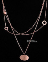 Bvlgari Bvlgari estilo de defensa del matrimonio Mai-li collar de oro rosa de las mujeres clavícula cadena de collar