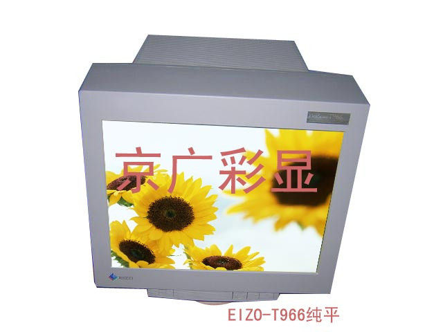专业做图 二手显示器 21寸 艺卓 EIZO显示器-T966 特丽珑 原装膜