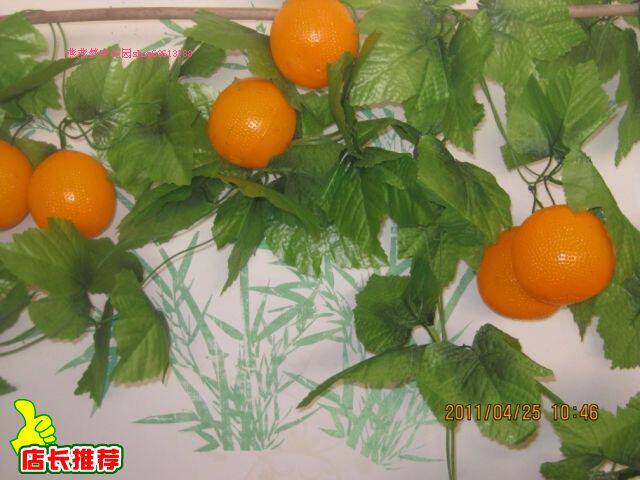 节日特价 超仿真水果金橙 装饰家居仿真水果 田园绢花 火爆价水果