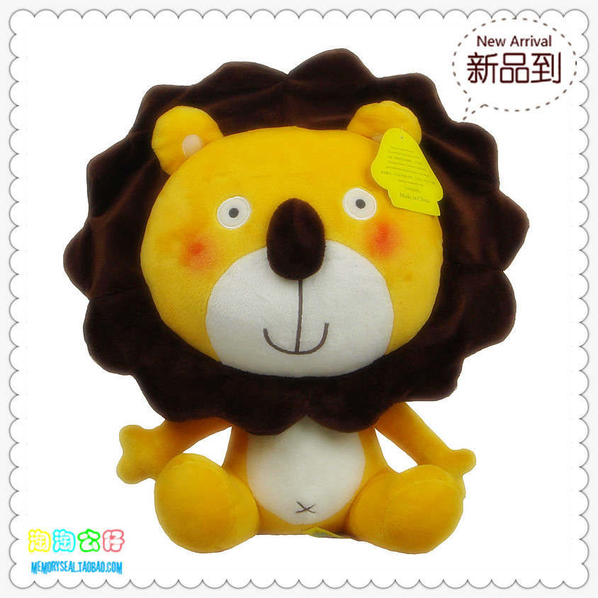 小獅子公仔 森林萬獸之王 毛絨玩具 可愛卡通獅子玩偶 獅子王