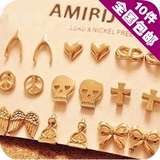 AQ1085 2012新款饰品韩国欧美复古许愿耳钉耳环
