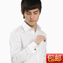 法式袖扣衬衫 反袖衬衣 叠袖修身衬衫 结婚礼服衬衫 商务