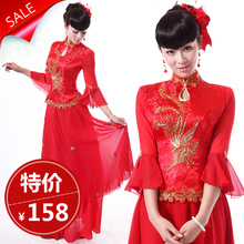 新娘装,旗袍网,淘宝网旗袍-【特价158元】婚纱礼服 旗袍  冬装2011新款 中式改良 新娘 旗袍  313