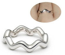 Precio Tiffany anillo / Tiffany / Tiffany / - anillo de agua ondulación