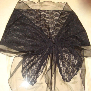 日本原单QVC直销品牌Lavita蕾丝披肩_淘宝小