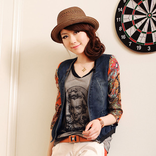 2012夏装新款阿依莲风女装专柜正品代购品牌大码31821牛仔外套