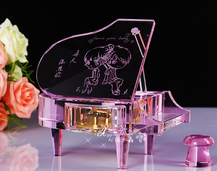 水晶工艺品装饰品<span class=H>家居</span>饰品摆设 现代时尚 结婚礼物 情侣<span class=H>创意</span>礼品