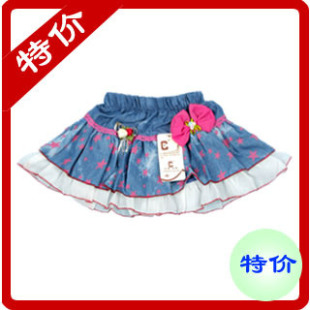  时尚夏装小女童儿童装牛仔半身裙装 夏季超短裙仔女孩子短裤裙装