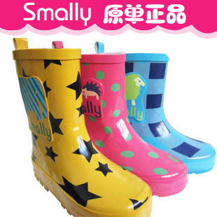  Smally儿童雨鞋 雨靴 日本韩国外贸原单 超潮时尚 男女童宝宝雨鞋