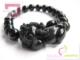 极美黑曜石圆珠间貔貅手链