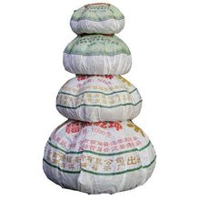 金瓜贡茶生4种规格套装 茶叶 沱茶 普洱茶生茶 金奖品质 金福茶业