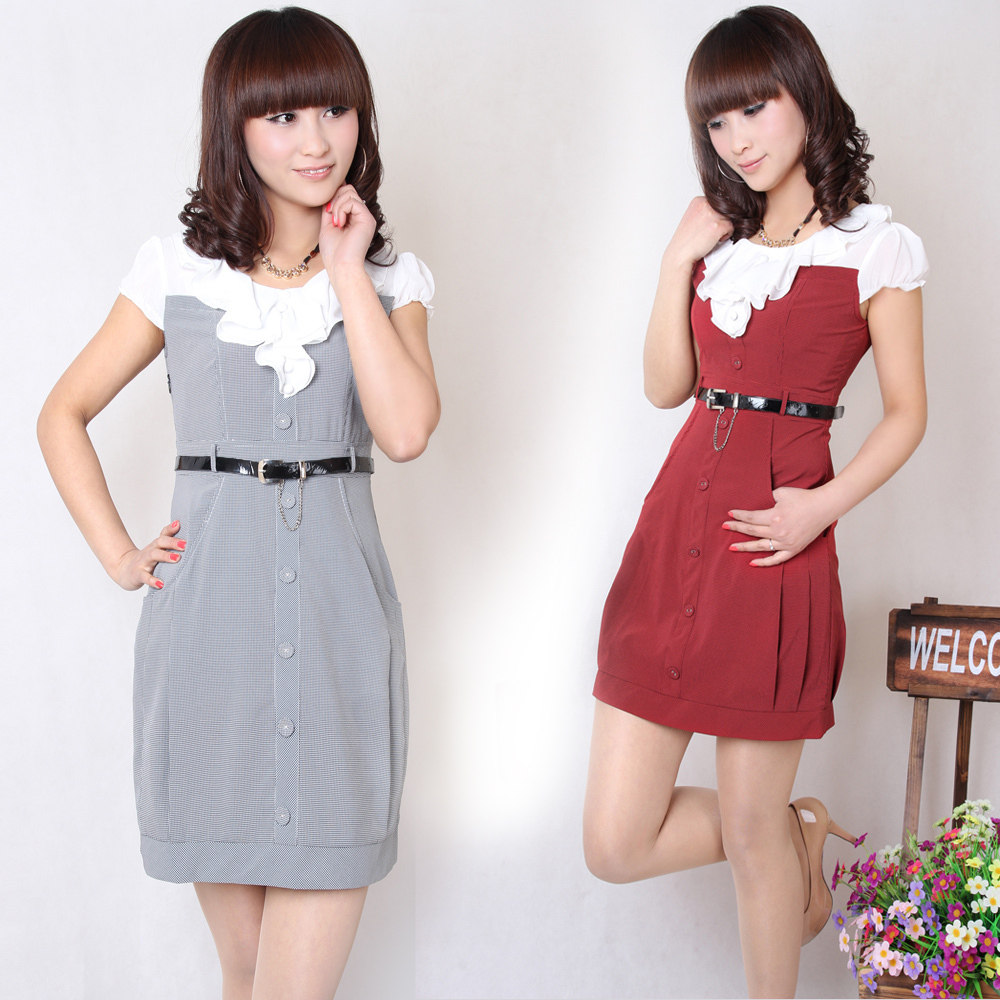 2012夏装新款 韩版正品 女士精品 <span class=H>依恋</span>美Y.LM509爆款连衣裙