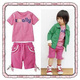 ANONE可爱女童短袖T蝴蝶短裤二件套